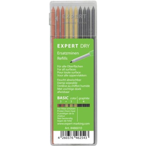 Appareil mesure universel+acce Dry marking pen - refill leads BASIC Tradeforce