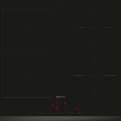 Table de cuisson 4 zones Taque à induction iQ500 HC 60cm U-facett Siemens ménagé