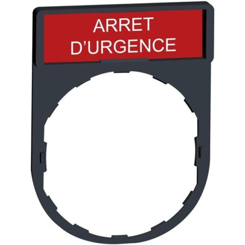 Boutons-poussoirs + accessoir. Etiquet. ARRET D'URGENCE Schneider Automation