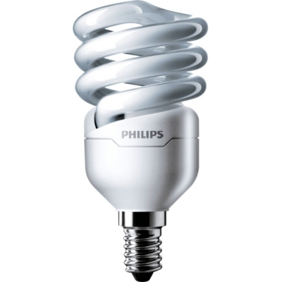 Compact fluo intégré Tornado spiral 12W WW E14 220-240V 1PF/6 PHILIPS