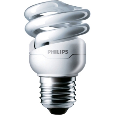 Compact fluo intégré Tornado spiral 8W WW E27 220-240V 1PF/6 PHILIPS