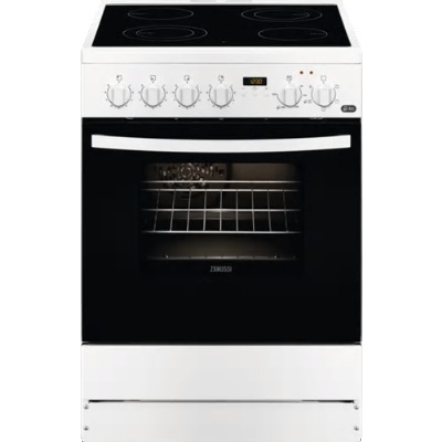 Cuisinières Cuisinière vitro 4 zones four 54L blanc ZANUSSI