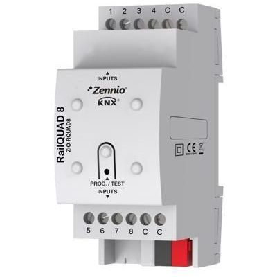 KNX KNX RailQuad8 capteur analogiques/numéri Zennio