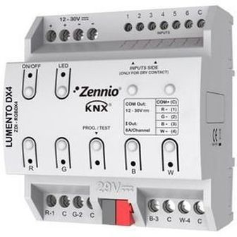 KNX Lumento DX4 LED variateur DIN rail Zennio