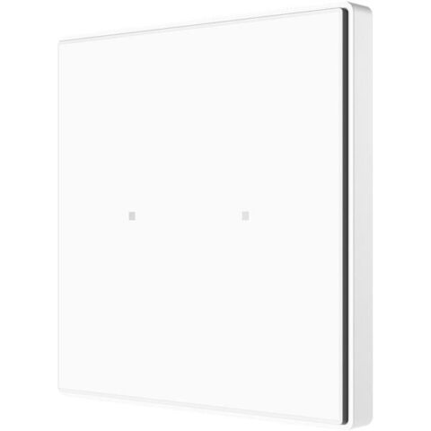 KNX Square TMD - 2 boutons + therm. (blanc) Zennio