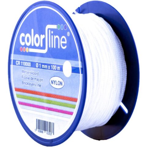 Outillage n0n-electrique Corde maçon nylon BLANC- 1 mm x 100 m Color-Line