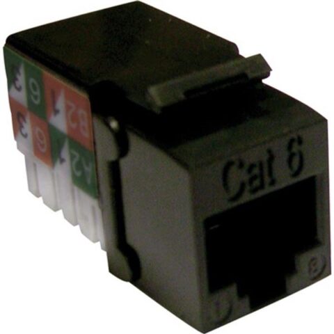 Prisse RJ45 CAT6 UTP KEYSTONE JACK 90° BLACK Excel Networking