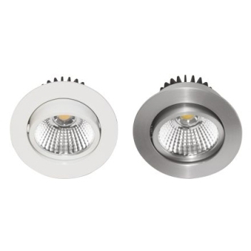 Spot encastré LED INDLOW 8W 600lm 3000K 38° nickle satin TECHNOLUX