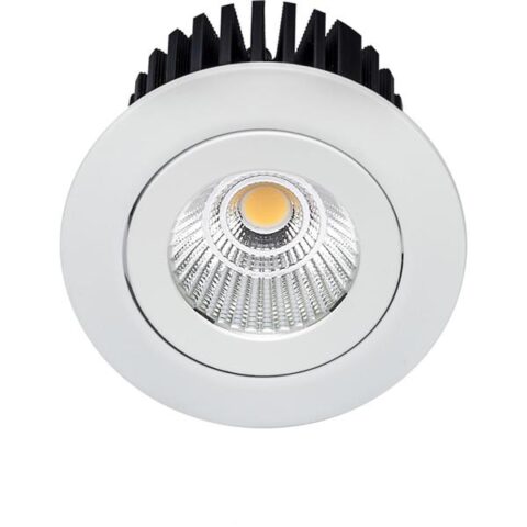 Spot encastré LED Topic spot inbouw rond 12W 3000K blanc UNI-BRIGHT