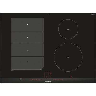 Table de cuisson 4 zones Taque à induction 70cm flex facet inox Siemens ménagé