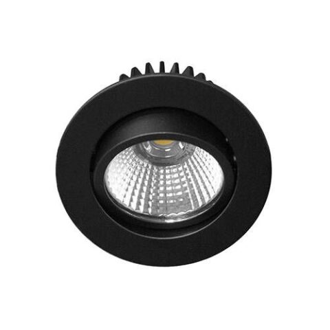 Spot encastré LED AL1014RD LED 9W 830Lm 3000K 38° noir INDIGO