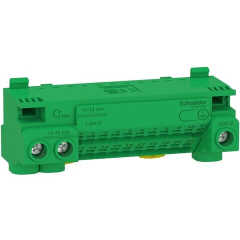 Acces. coffrets menager Bornier de terre 24 connections Schneider Distribution