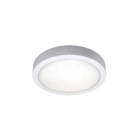 Plafonnier apparent LED MOON CCT + SENSOR 18W 240mm WHITE IP54 UNI-BRIGHT