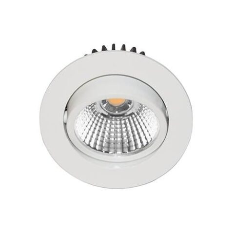 Spot encastré LED AL1014 spot enc. rond 6W Led blanc mat INDIGO