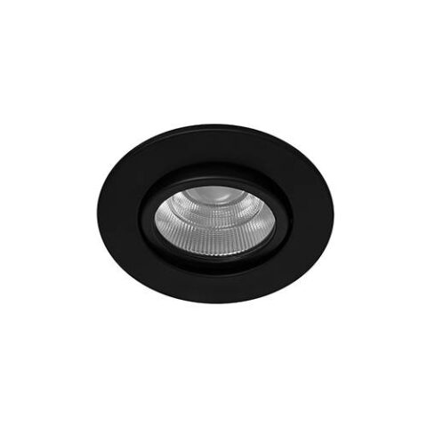 Spot encastré LED ALEX RDX 6W 600Lm 38° IP65 DIM NOIR MAT INDIGO