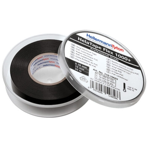 Tapes speciaux HTAPE-FLEX1000+ 19x20 PACK-PVC-BK Hellermann Tyton