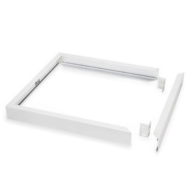 Cadre saillie aluminium Palma pour panneau led 600x600 blanc