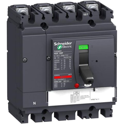 Disjoncteurs compact Interr-sect.NSX160NA 4p Schneider Distribution