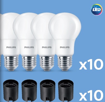 LED lampes retrofit CorePro LEDbulb ND 8-60W A60 E27 827 SKT PHILIPS