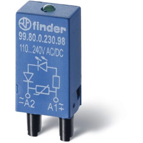 Produit de MRO Led vert+diode 6-24Vdc FINDER