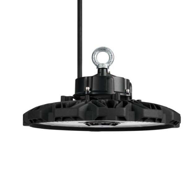 Highbay, 100W/120W/150W/200W, 2CCT, 16000/19200/24000/30000Lm, IP65, IK08, noir