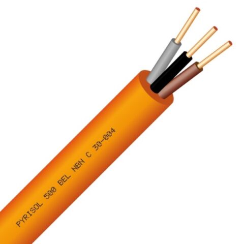 CABLE ANTI-FEU BELGE PYRISOL F2 FR2 RF1H30 500V ORANGE 3X1