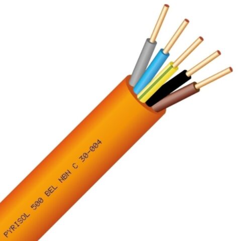 CABLE ANTI-FEU BELGE PYRISOL F2 FR2 RF1H30 500V ORANGE 5G1